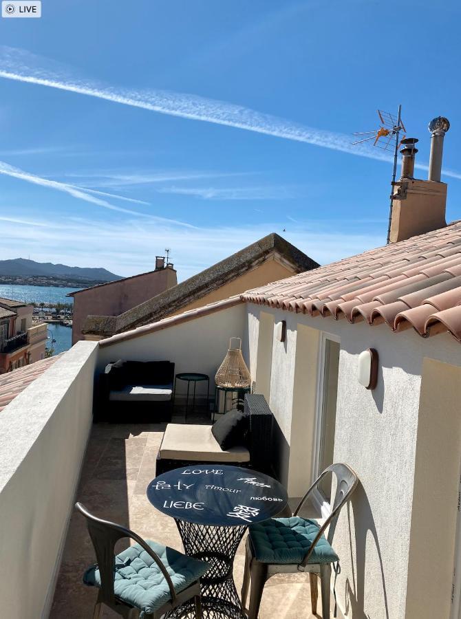 Les Nuits Etoilees, Studio Terrasse Apercu Mer, Tres Lumineux, Ac, 100M Du Port Sanary Eksteriør billede